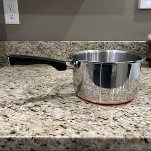Vintage Sears Maid Of Honor Copper Bottom 2 Quart Pan No Lid